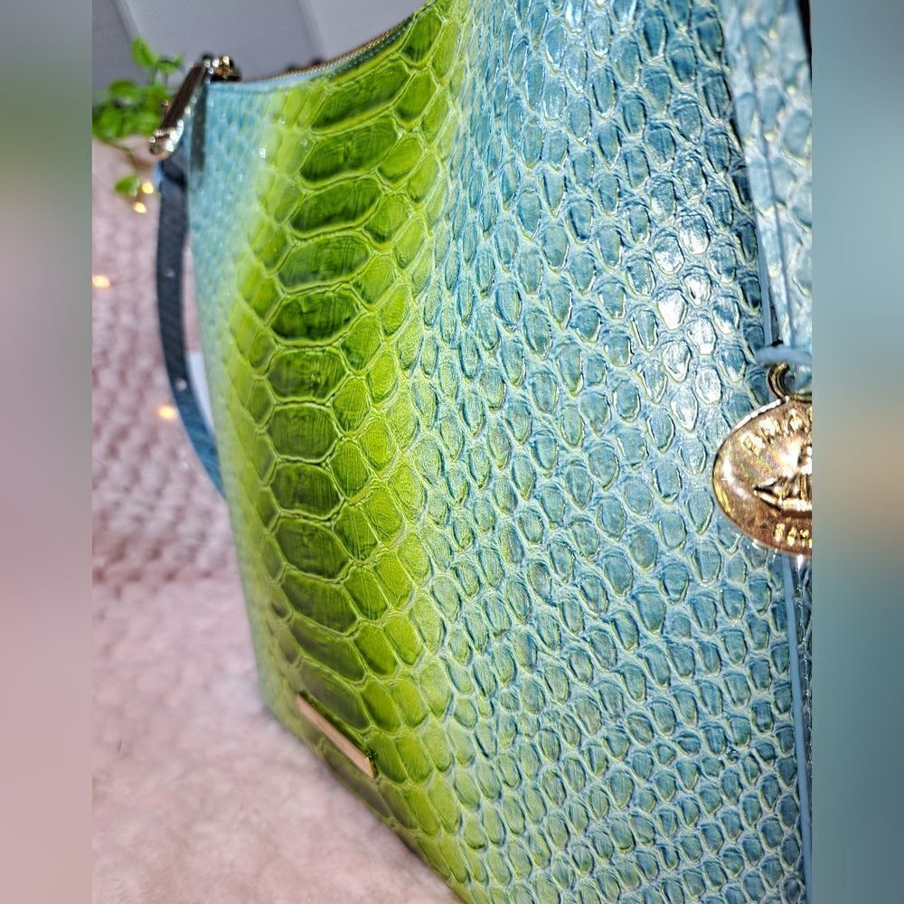 NWT Brahmin Katie Limeade Rivers Leather Bag - Picture 15 of 16